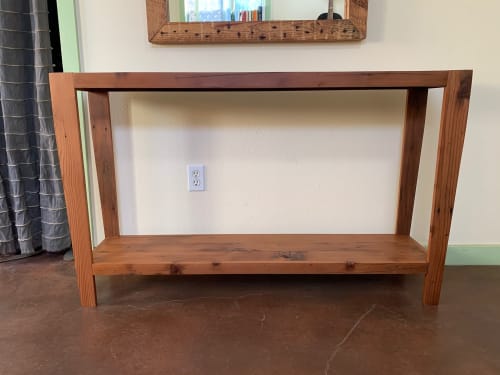 Reclaimed Redwood Console | Tables by Carved Coast