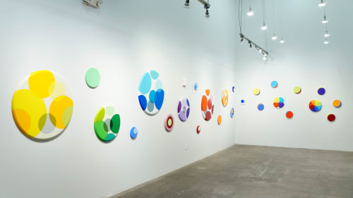 Color Wheel Installation | Paintings by Abedin Fine Art