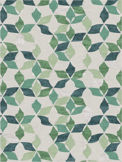 CIVILIZATION (blue spruce) | Rugs by Emma Gardner Design, LLC | New York, NY  Studio in New York