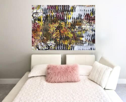 Cherry Blossom | Mixed Media by Leisa Rich | Westside Station by Brock Built in Atlanta