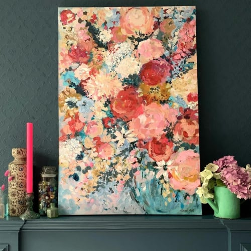 ‘Candyfloss blooms’ | Oil And Acrylic Painting in Paintings by Tipperleyhill