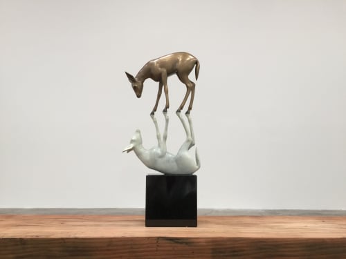 La Rencontre - The Encounter | Sculptures by COOKE-SASSEVILLE | Art Show Center in City of Industry