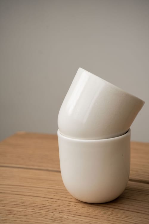 White Matte Stoneware Coffee Cup | Drinkware by Creating Comfort Lab