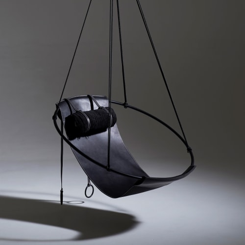 Sling Hanging Swing Chair - Thick Leather | Chairs by Studio Stirling