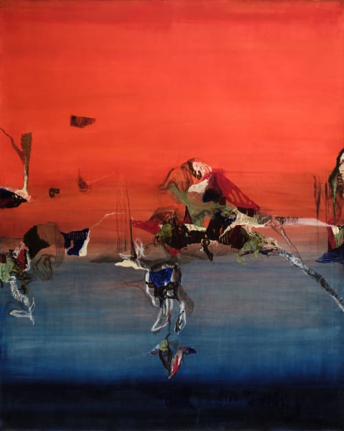 To Hold It All | Mixed Media in Paintings by Himani Gupta Studio
