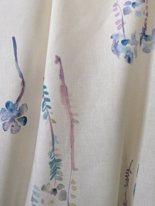 Forever Flowers - Canyon Mural Fabric | Curtain in Curtains & Drapes by BRIANA DEVOE