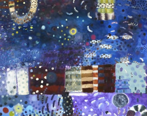 Winter Series Paintings | Oil And Acrylic Painting in Paintings by Tati Kaupp | Montmartre in Washington