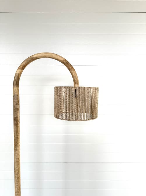 Wood Floor Lamp | Mid-Mod Lamp | Lamps by The Rustic Hut