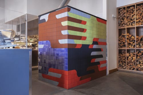 Custom Designed Tile Installation | Art & Wall Decor by New Hat Projects | Folk in Nashville