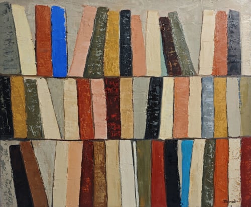 Atelier des reliures | Oil And Acrylic Painting in Paintings by Sophie DUMONT.
