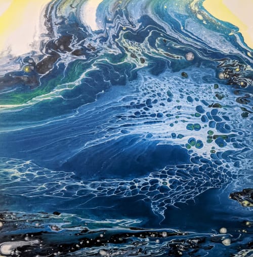Turtle Cove | Oil And Acrylic Painting in Paintings by Carrie Rodak Fine Art