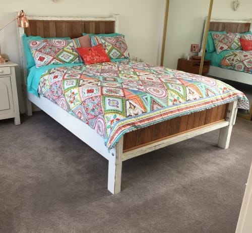Reclaimed Wood Bed | Beds & Accessories by Three of a Kind Furniture