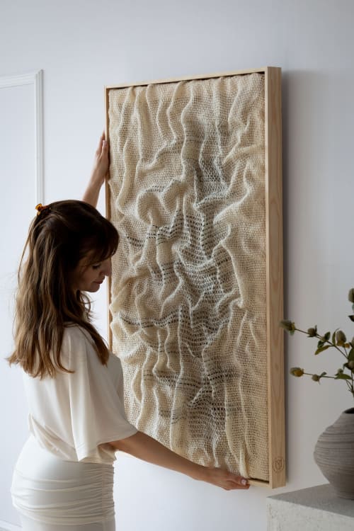 Duna - Wind-Sculpted Textile Art | Wall Hangings by Lale Studio & Shop