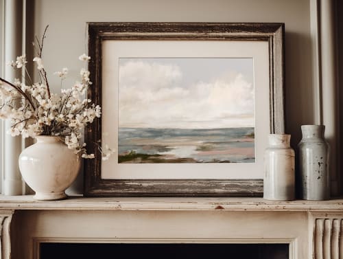 Modern Coastal Art Print for Transitional Decor/Seascape | Prints by Melissa Mary Jenkins Art