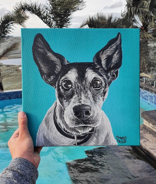 Dog portrait 5 | Paintings by Manabell