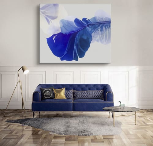 Let the blue bloom the Sacred / 50x60" | Paintings by Marta Spendowska