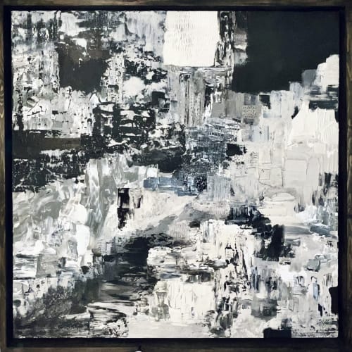 "filling the void" (sold) | Oil And Acrylic Painting in Paintings by VISCERAL HOME STUDIO