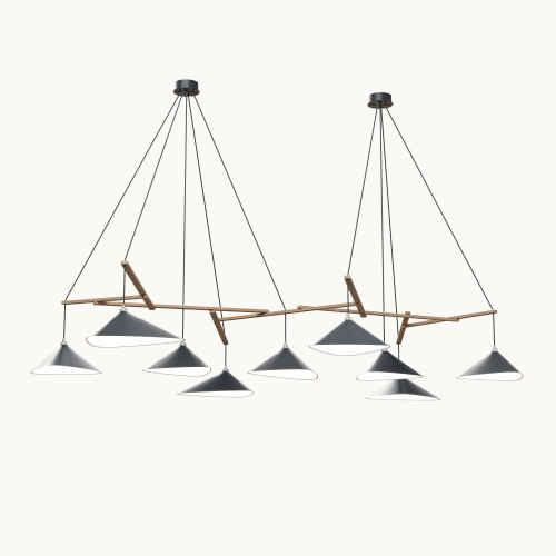 Emily Group of Nine Pendant Light – Anthracite Semi-Matte | Pendants by MOSS Objects