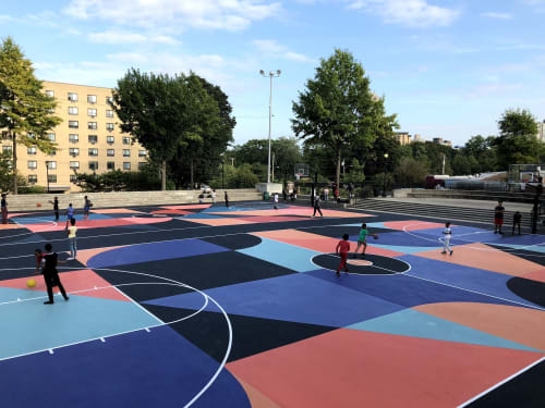 Lincoln Park Basketball Courts by Scott Albrecht seen at New Rochelle