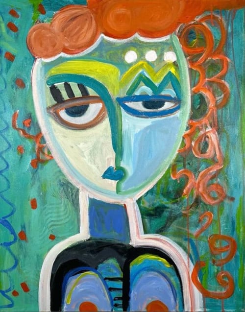 Louise | Sold | Oil And Acrylic Painting in Paintings by Aleea Jaques