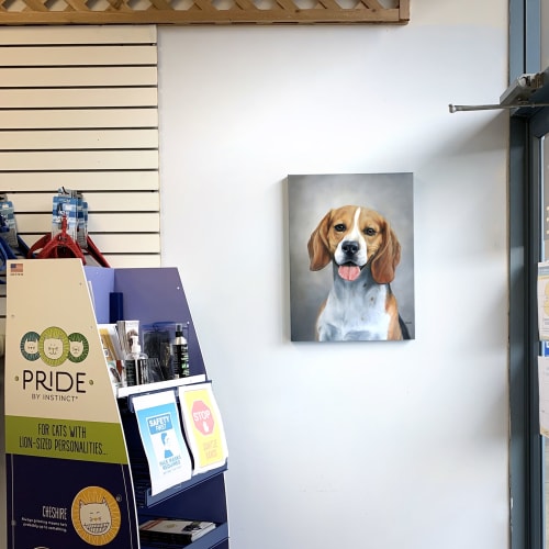 Dog Portrait, Beagle, Oil on Canvas | Paintings by Paws By Zann Pet Portraits | Olivers Raw in Nanaimo