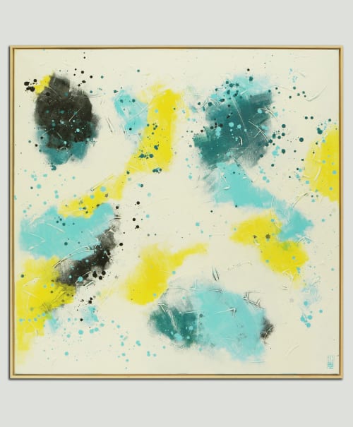 White on White - Incl Frame | Oil And Acrylic Painting in Paintings by Ronald Hunter