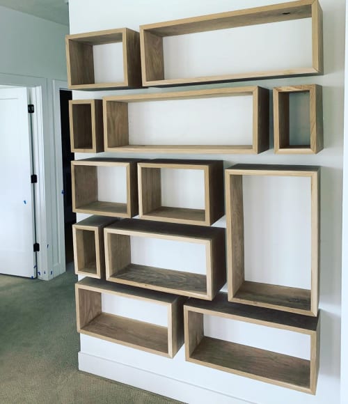 Custom Floating Shelving by Bryan Lewis Customs seen at Private