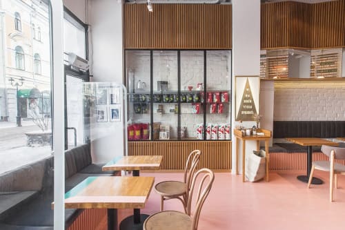 Verkhushka Kofe, Cafès, Interior Design