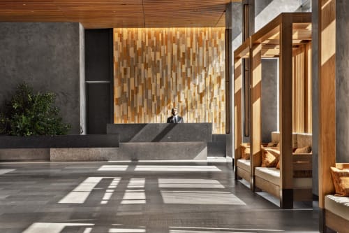 Jackson Park Mosaic Feature Wall | Sculptures by Michael Curry Mosaics | Jackson Park LIC in Queens