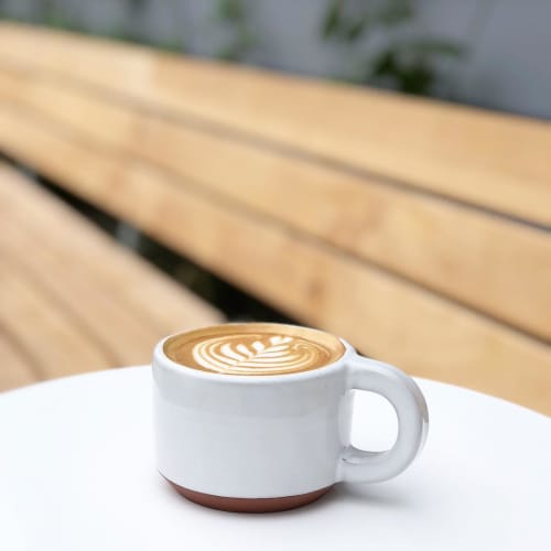 White Rilo mug | Cups by Sam Lee | Andytown Coffee Roasters in San Francisco