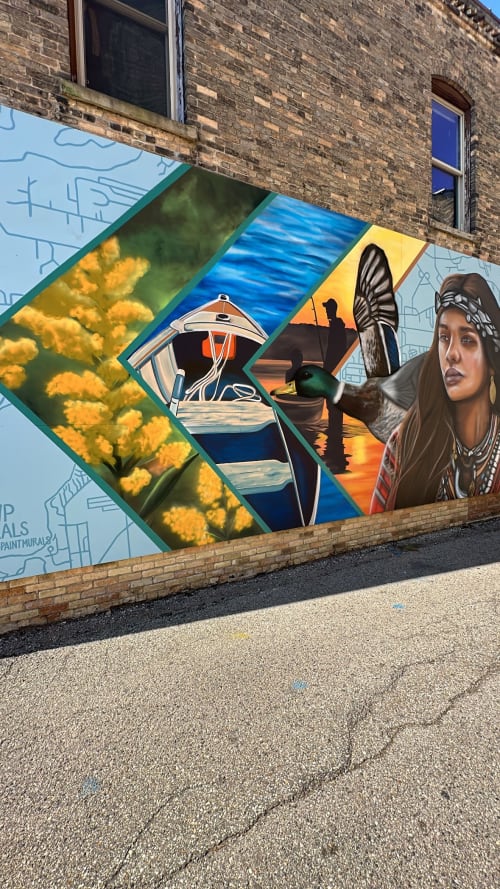Lake Geneva, WI Mural | Murals in Motion | Street Murals by Girls Who Paint Murals