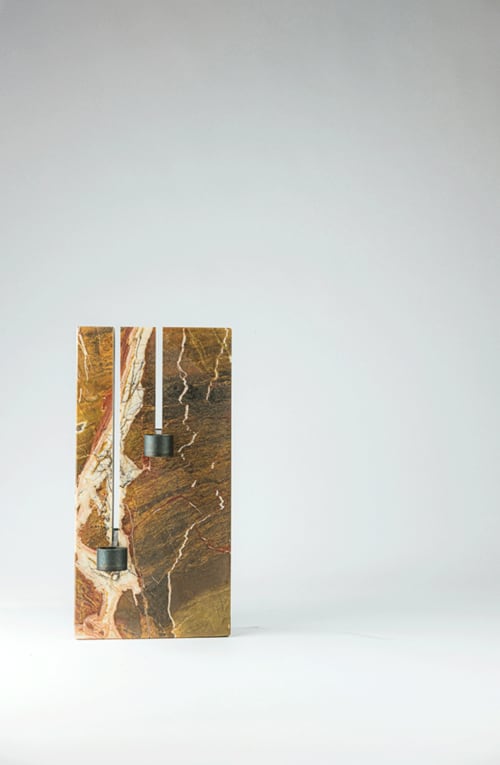 Levature _ diaspro antico | Candle Holder in Decorative Objects by gumdesign