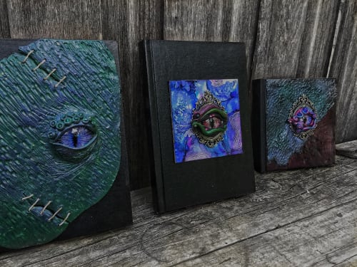 Dragon eye sketch journals | Art & Wall Decor by Bonsai and Bits