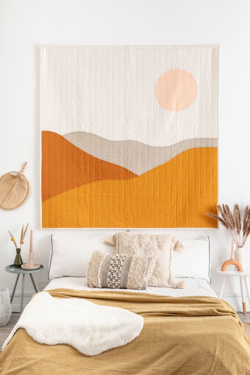 Desert Modern Quilt Wall Hanging | Wall Hangings by Excell Quilt Co.