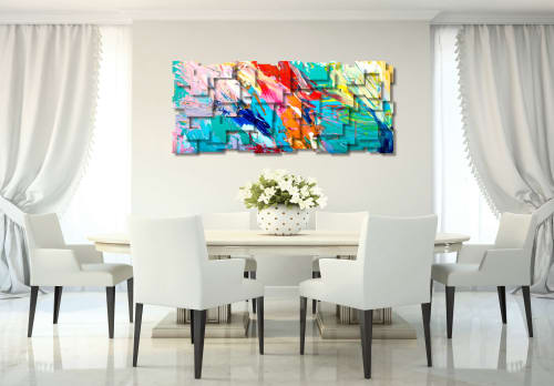 "Palette 2" Metal Wall Art Sculpture | Wall Sculpture in Wall Hangings by Karo Studios