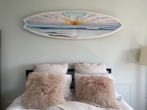 Sunrise/sunset at the beach | Wall Hangings by Carvinart