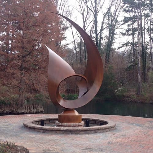 Aperture | Public Sculptures by Medwedeff Forge and Design | UNC Charlotte in Charlotte