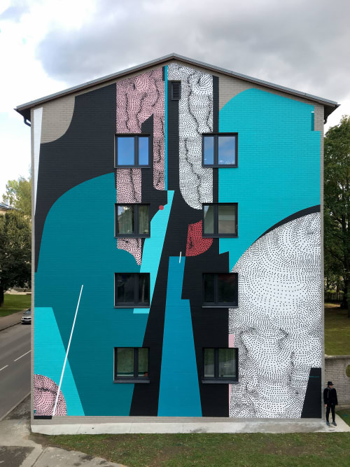 Mural collaboration with Robert Seikon | Street Murals by Anastasia Papaleonida