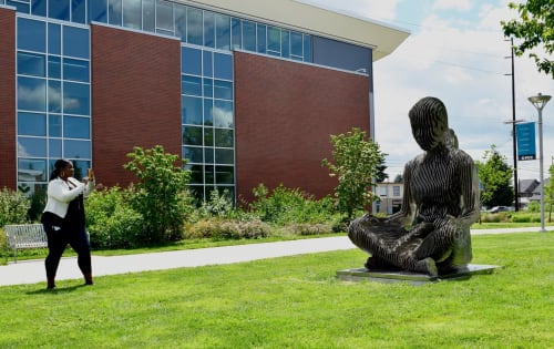 The Reader | Sculptures by Julian Voss-Andreae | Portland Community College in Portland