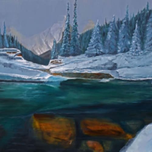 Winter Pool | Paintings by Dave Fox