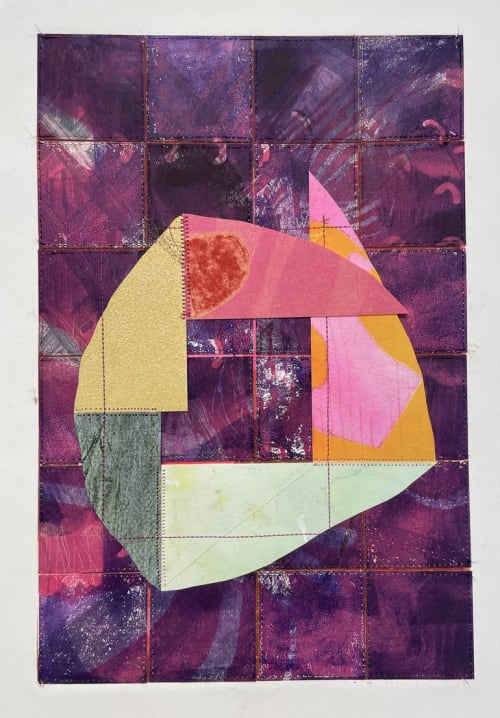 Lattice Fractal | Collage in Paintings by Susan Smereka