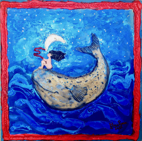 Gestación 1 | Oil And Acrylic Painting in Paintings by Elena Parau