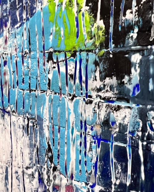 "Blue Marble III" | Paintings by Anastessia Bettas