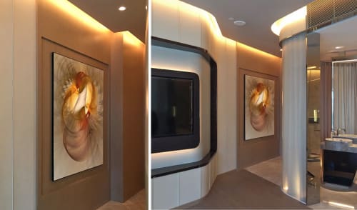 Evolution 14125 and Evolution 14103 | Oil And Acrylic Painting in Paintings by Rica Belna | Morpheus Hotel in Macau