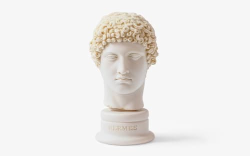 Hermes Bust Statue Made w Compressed Marble Powder Large | Sculptures by LAGU