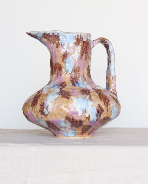 Shades of Violet Pitcher | Vessels & Containers by Twinette Poterie
