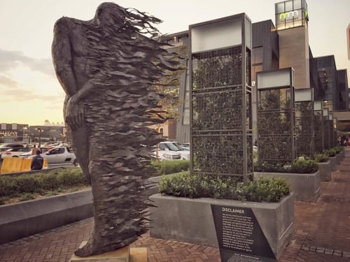 The Burning Man | Public Sculptures by Anton Smit | Menlyn Maine Central Square in Pretoria