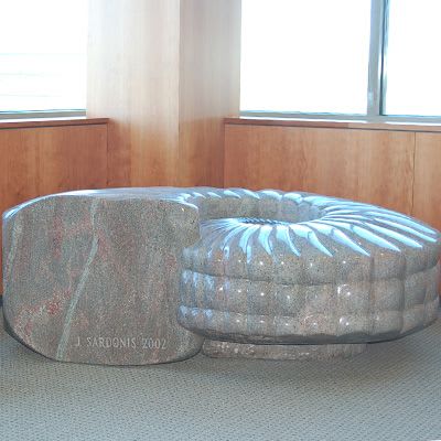 Ammonite Fountain | Public Sculptures by Jim Sardonis | ReArch Company, Inc. in South Burlington