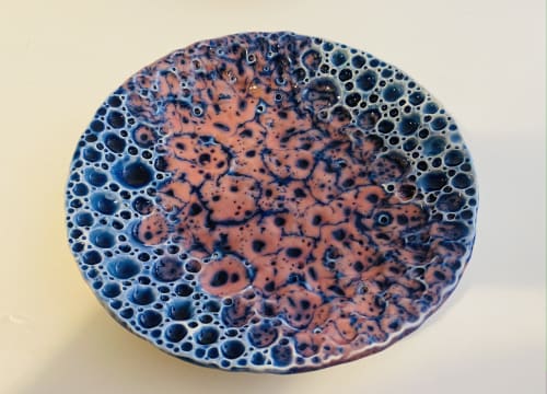 One of a kind, art plate inspired by Natural processes | Decorative Objects by "Living Water" Design by Bojana Vuksanović