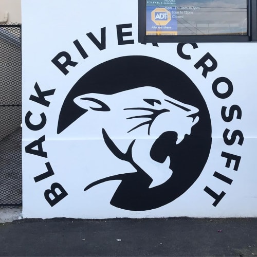 Logo Sign | Signage by Cape Town Signwriting | Black River CrossFit in Cape Town